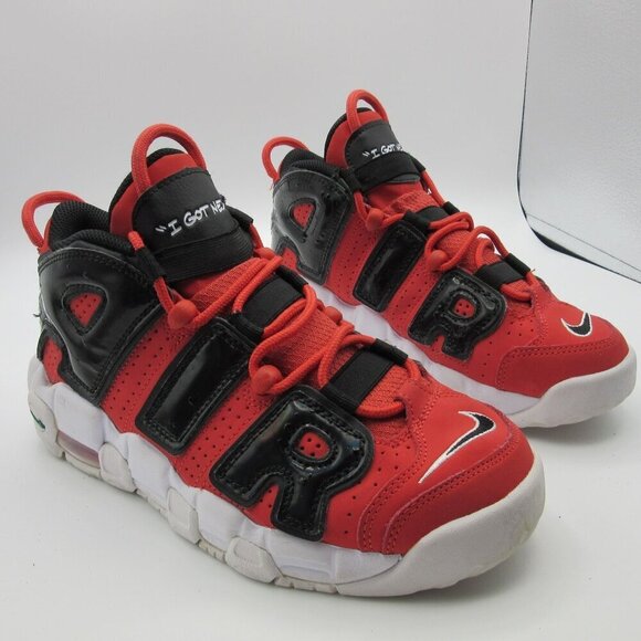 Nike Air More Uptempo GS Mid I Got Next Red Sneakers DV2205-600 Youth 5.5 - Picture 1 of 9